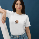 Camiseta Vintage Personalizada com Foto do Cachorro e Nome, Algodão 100% Estampa DTF Premium