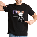 Camisa Personalizável com 3 Fotos, Estilo Criativo 100% Algodão e Estampa em DTF