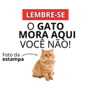 Caneca Personalizável Com Seu Gato, Frase: Lembre-se O Gato Mora Aqui Você Não