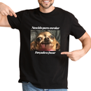Camiseta Engraçada Personalizável Com Seu PET, 100% Algodão, Estampa em DTF