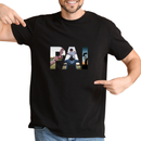 Camisa Personalizável Com 3 Fotos Com Seu Pai, Presente Perfeito para o Dia Dos Pais