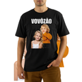 Camiseta Personalizada 100% Algodão com Foto - Estampa DTF Alta Qualidade - Presente Vovô Vovó Pai Mãe - Camisa Customizada com Sua Imagem