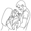 Camisa Personalizável com Sua Família em Desenho, 100% Algodão e Estampa Exclusiva