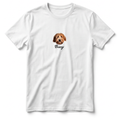 Camiseta Vintage Personalizada com Foto do Cachorro e Nome, Algodão 100% Estampa DTF Premium
