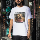 Camiseta Engraçada Personalizável Com Seu PET, 100% Algodão, Estampa em DTF
