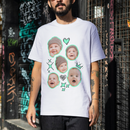 Camisa Personalizável com 4 Fotos do Seu Bebê, 100% Algodão e Estampa em DTF de Alta Qualidade