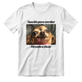 Camiseta Engraçada Personalizável Com Seu PET, 100% Algodão, Estampa em DTF