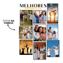 Camiseta 100% Algodão, Melhores Momentos, Personalizável Com as 9 Melhores Fotos