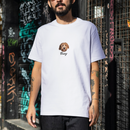 Camiseta Vintage Personalizada com Foto do Cachorro e Nome, Algodão 100% Estampa DTF Premium