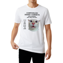 Camisa “Composição da camiseta” 100% Algodão Personalizável Com a Foto do Seu Gato, Cachorro ou Até Passarinho