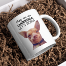 Caneca Engraçada Personalizável Com Foto do Pet, Frase Mais Um Dia Guerreira Let’s Bora