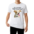 Camisa “Cachorro Sobrevive no Final” 100% Algodão e Personalizável Com Sua Foto