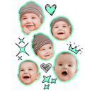 Camisa Personalizável com 4 Fotos do Seu Bebê, 100% Algodão e Estampa em DTF de Alta Qualidade