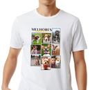 Camiseta 100% Algodão, Melhores Momentos, Personalizável Com as 9 Melhores Fotos