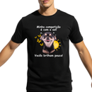 Camiseta 100% Algodão Personalizável Com Seu Pet ou Rosto