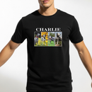 Camisa Personalizável 100% Algodão, Estilo Vintage Com 4 Fotos, Com Seu Pet