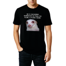 Camisa “Cachorro Sobrevive no Final” 100% Algodão e Personalizável Com Sua Foto