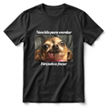 Camiseta Engraçada Personalizável Com Seu PET, 100% Algodão, Estampa em DTF