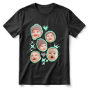 Camisa Personalizável com 4 Fotos do Seu Bebê, 100% Algodão e Estampa em DTF de Alta Qualidade