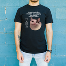 Camisa “Composição da camiseta” 100% Algodão Personalizável Com a Foto do Seu Gato, Cachorro ou Até Passarinho