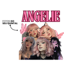Camiseta Feminina Personalizável com 5 Fotos Estilo Punk Rock “Angelle” 100% Algodão com Estampa DTF Premium