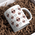 Caneca Personalizada com Foto do Bebê Repetida, Presente Criativo e Afetivo para Pais e Família