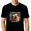 Camiseta Engraçada Personalizável Com Seu PET, 100% Algodão, Estampa em DTF