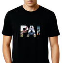 Camisa Personalizável Com 3 Fotos Com Seu Pai, Presente Perfeito para o Dia Dos Pais