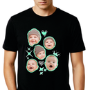 Camisa Personalizável com 4 Fotos do Seu Bebê, 100% Algodão e Estampa em DTF de Alta Qualidade
