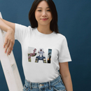 Camisa Personalizável Com 3 Fotos Com Seu Pai, Presente Perfeito para o Dia Dos Pais
