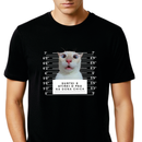 Camiseta Personalizável Com Foto do Gato, 100% Algodão e Com Estampa em DTF