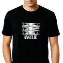 Camiseta Feminina Personalizável Com Seu Nome e 3 Fotos dos Olhos, 100% Algodão com Estampa DTF