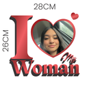 Camisa Personalizada com Foto, Presente Romântico, 100% Algodão, Estampa DTF