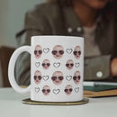 Caneca Personalizada com Foto do Bebê Repetida, Presente Criativo e Afetivo para Pais e Família