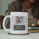 Caneca Engraçada Personalizável Para Seu Gato, Surtei e Atirei o Pau na Dona Chica